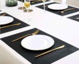 Pvc 6 pc durable dining table mat by home culture