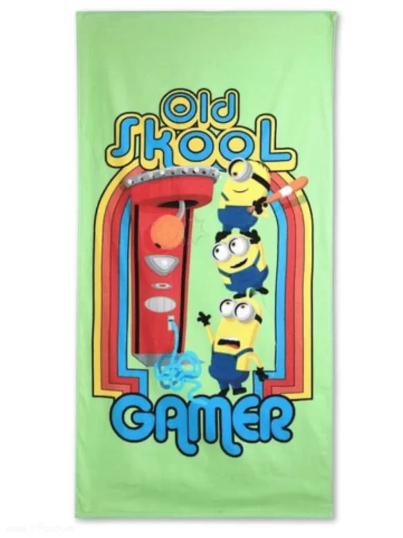 spaces minion towel for kids by homeculture